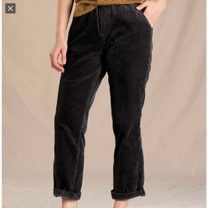 Toad & Co Del Rey Corduroy pants size large, gray
